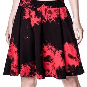 NWT Killstar Dye fast dirge skater skirt